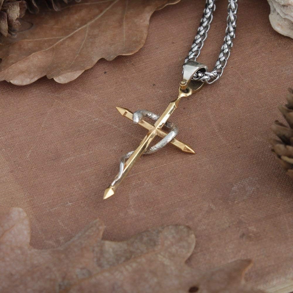 Amazon.com: Serpent Cross, Medical Cross, cross with a snake